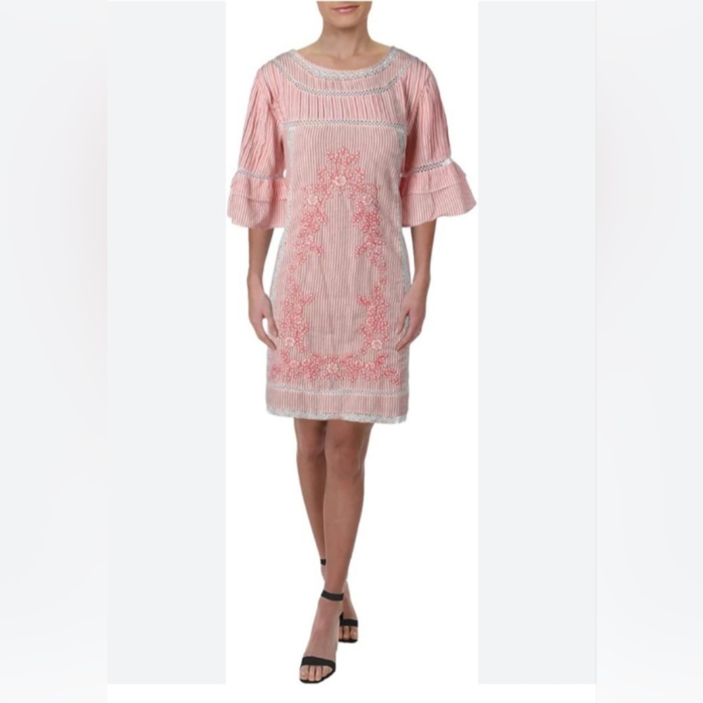 Free People Women's Sunny Day embroidered in pink, size S